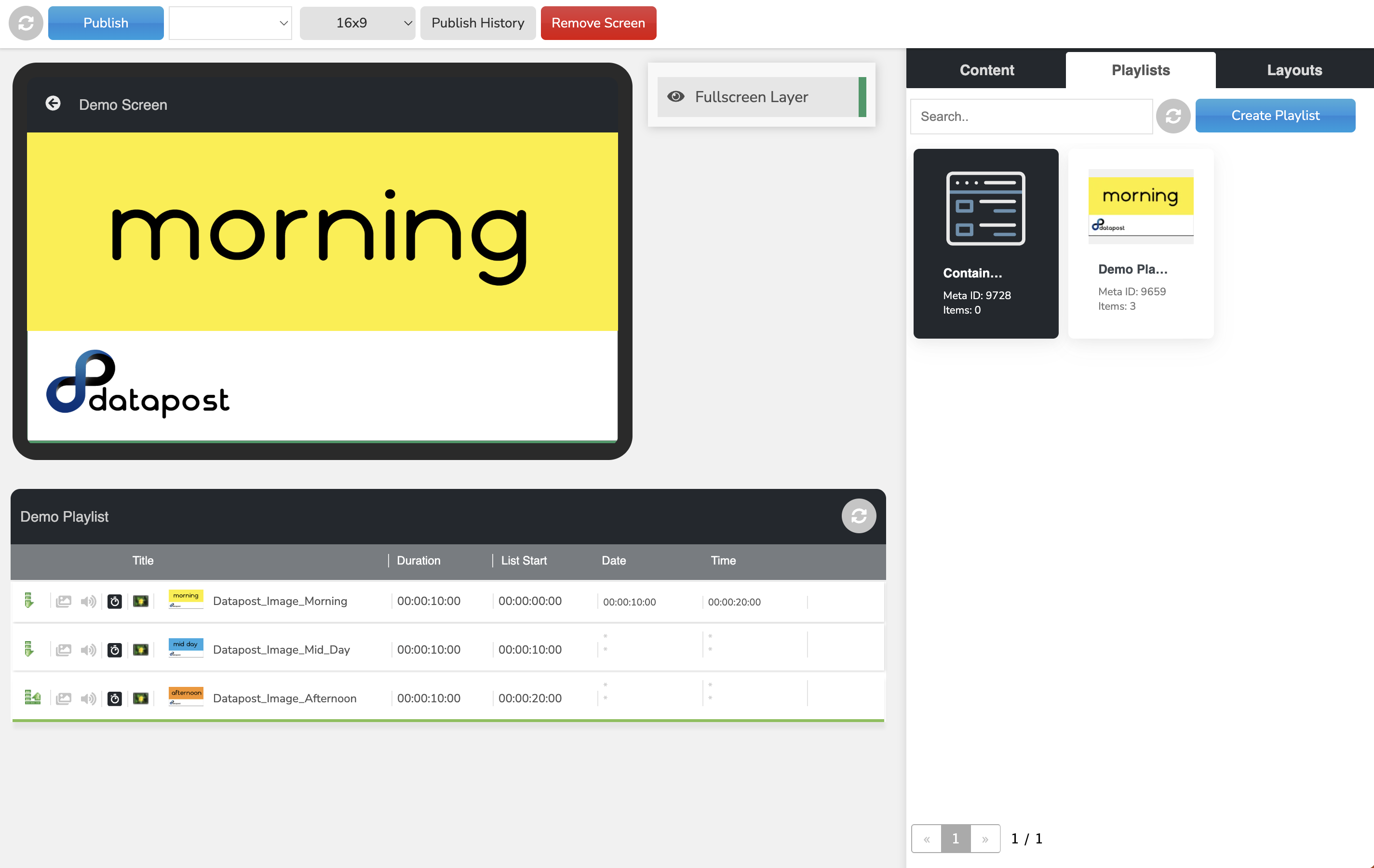 DS Container in playlist panel 25 Apr 2025