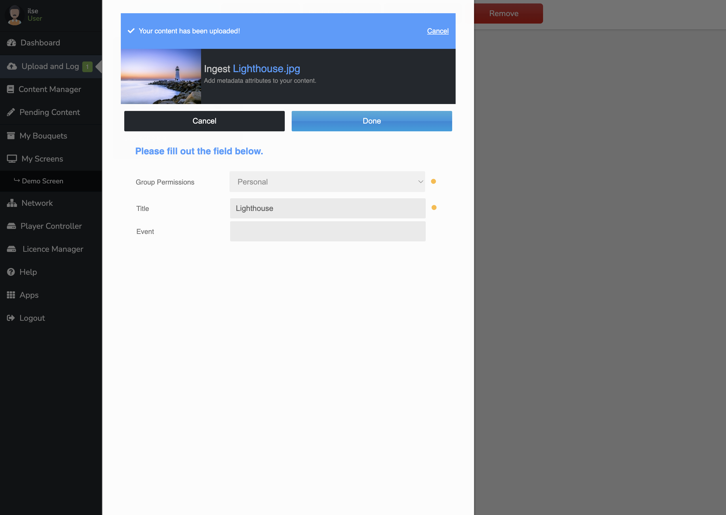 DS Log and click on Done 23 Apr 2025