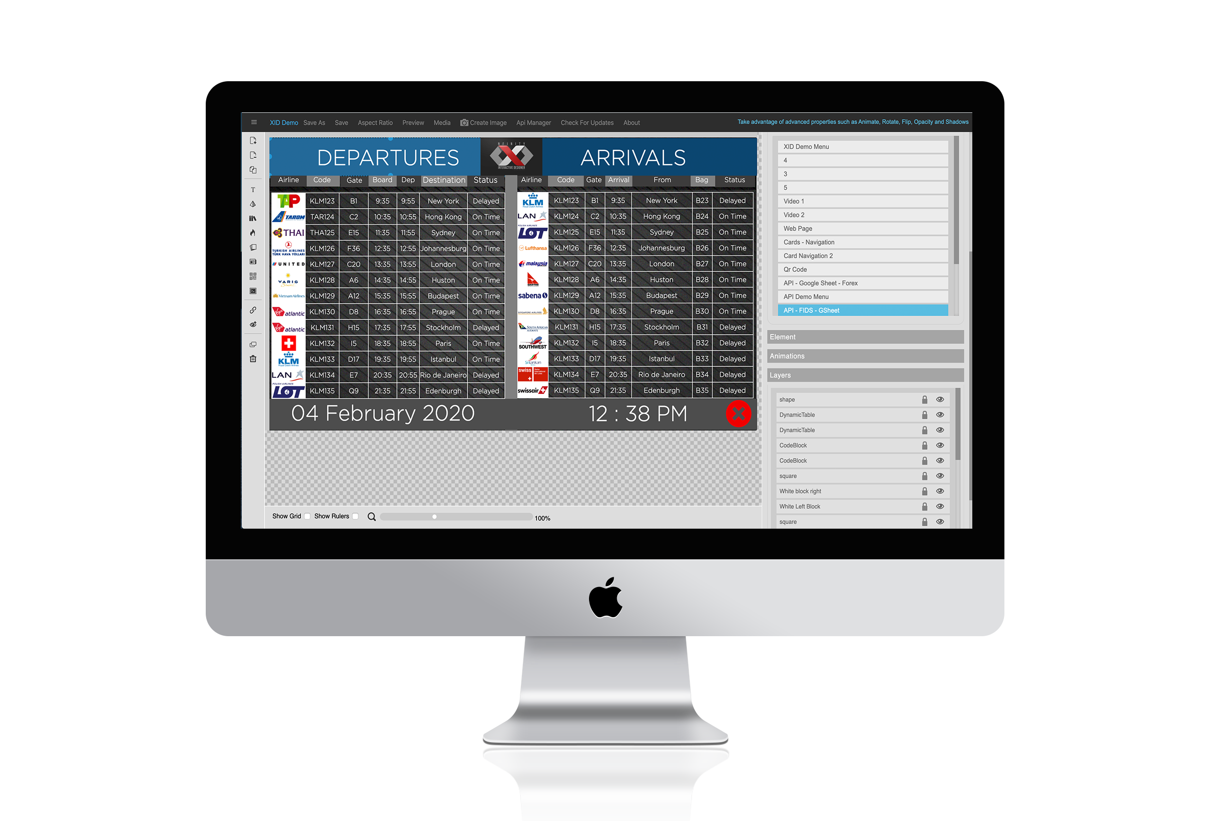 nfinityX Interactive Designer Datapost Interface 6
