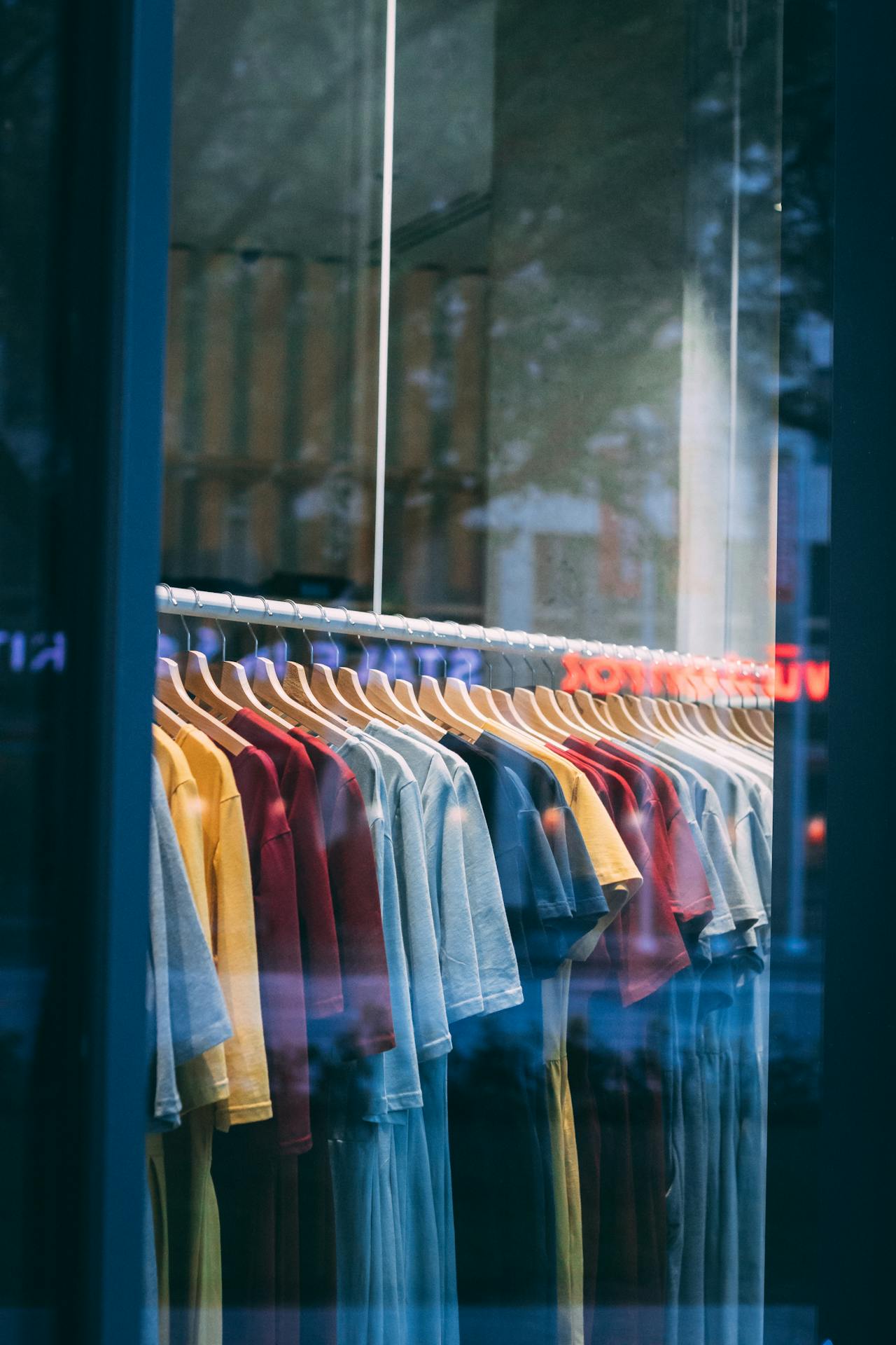 shirts on display