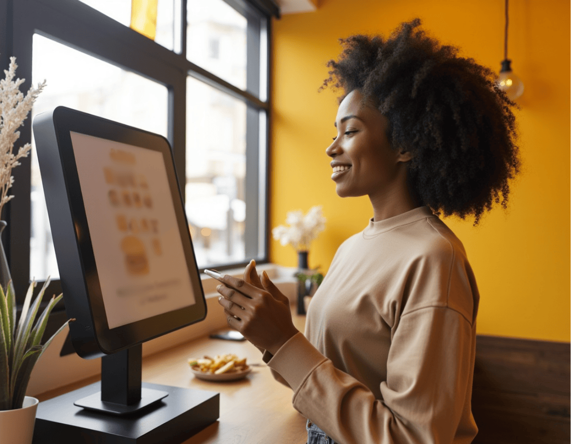 woman-using-self-service-digital-kiosk