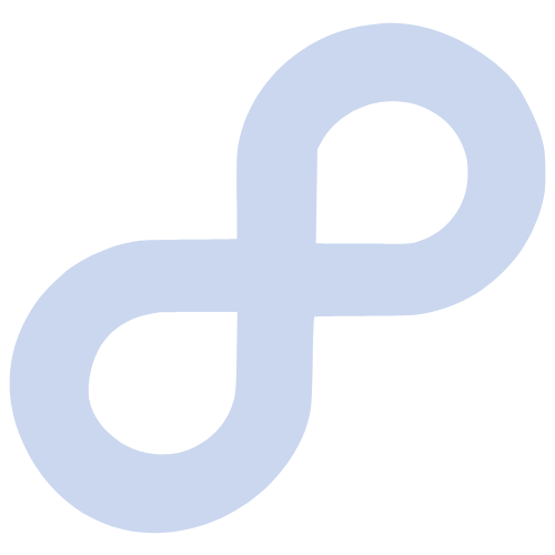 light blue infinity icon