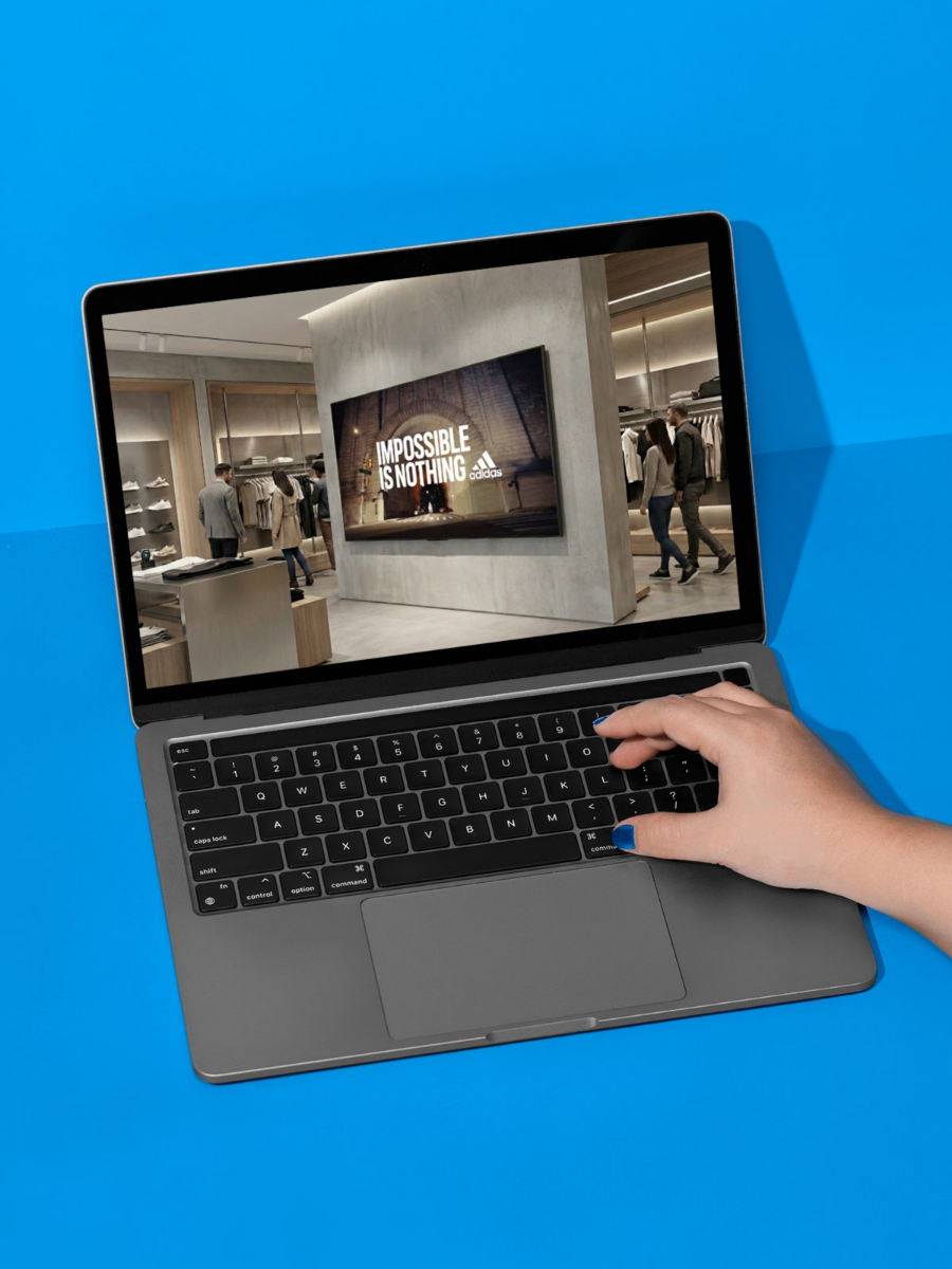 DS Screen within screen mockup sports store (1)